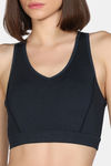 Zelocity Medium Impact Quick Dry Sports Bra with Removable Padding - Collegiate Blue — thumbnail 5